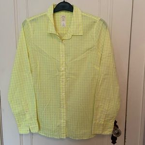 J. Crew Neon Gingham Shirt
